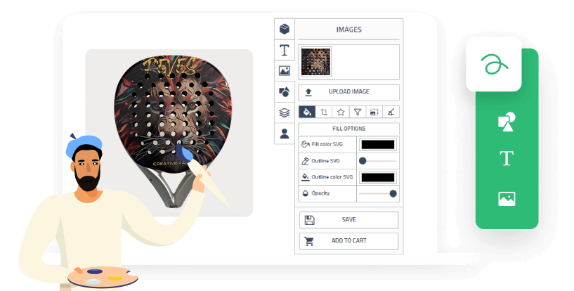 reves racchetta personalizzatra
